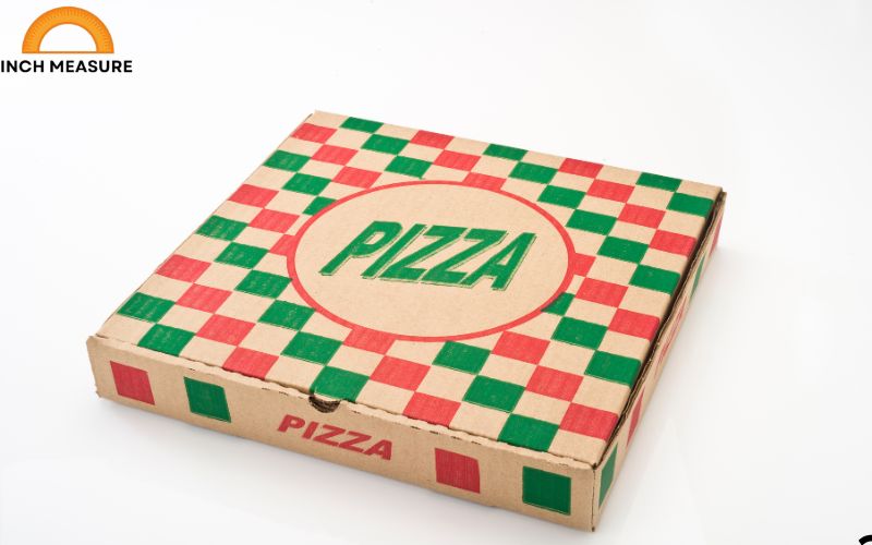 A large pizza box often has sides measuring around 30 cm, depending on the pizza size (e.g., a 12-inch pizza).