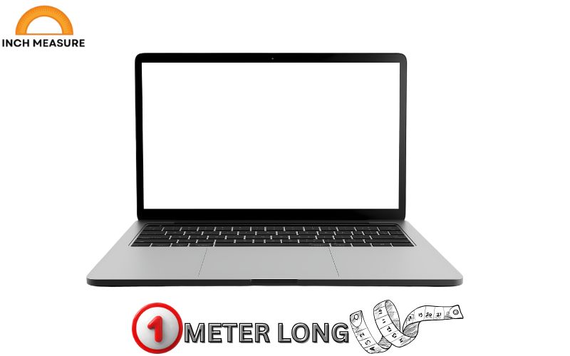 The diagonal screen size of large laptops, such as 17-inch models, approaches one meter when measured with the bezel (about 90–100 cm for the entire device).