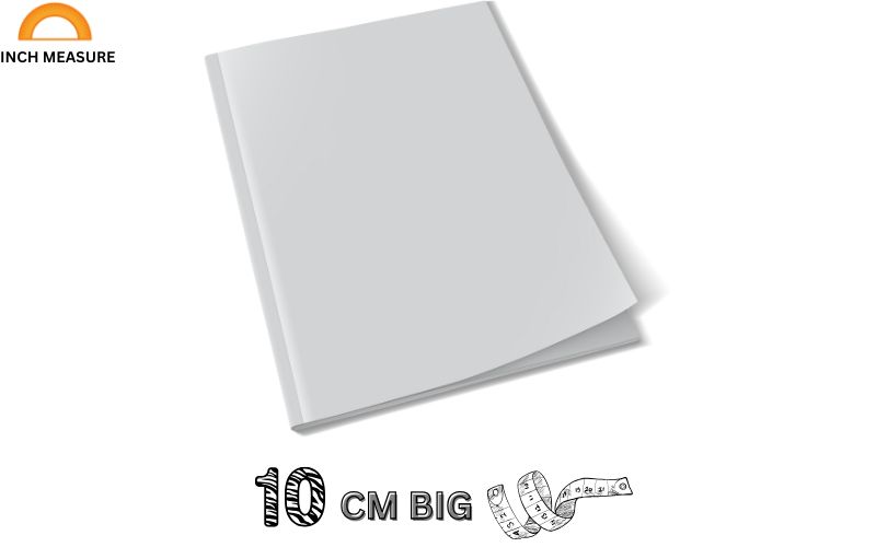 The width of a standard paperback book is often close to 10 cm.