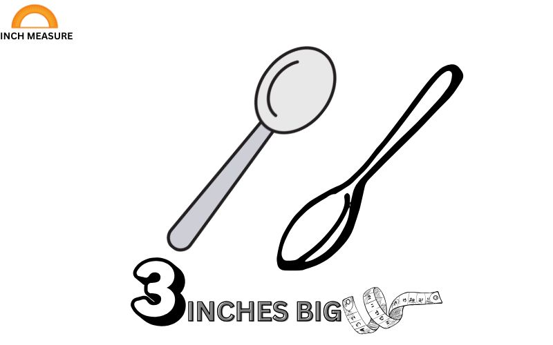 The handle of a standard teaspoon, commonly found in kitchen drawers, is often about 3 inches long.