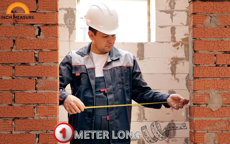 The width of a standard interior doorway is often close to one meter, typically 80–100 cm. 