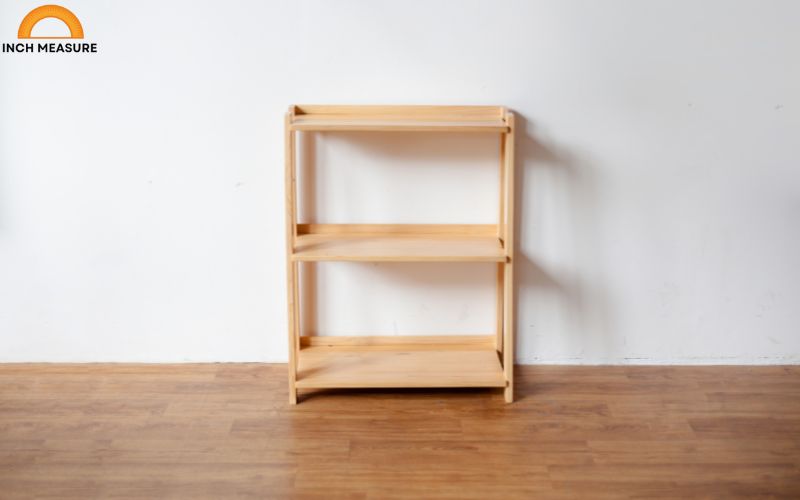 Small wooden shelves for home use can measure 18 inches in length
