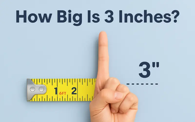 how big is 3 inches