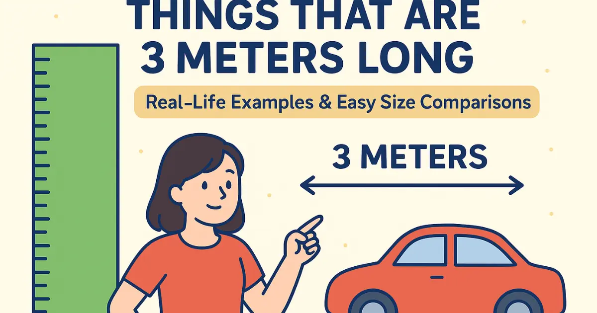 how long is 3 meters