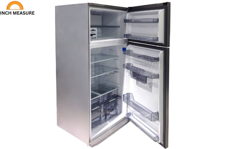 A standard top-freezer or side-by-side refrigerator often measures around 63 inches in height, excluding the hinge at the top.