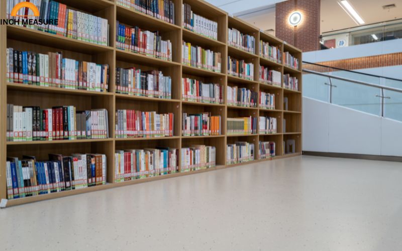 A tall bookshelf measuring 63 inches in height is a common piece of furniture in homes, offices, and libraries.