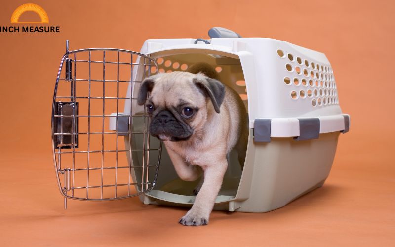 A small pet crate, designed for dogs or cats weighing up to 20-30 pounds, often measures around 20 inches in length.