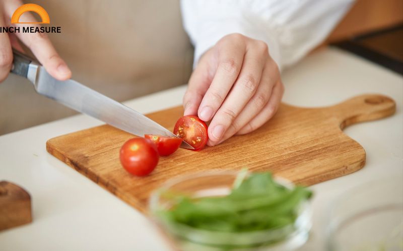 A standard kitchen cutting board often measures around 20 inches in length, making it a versatile tool for food preparation.