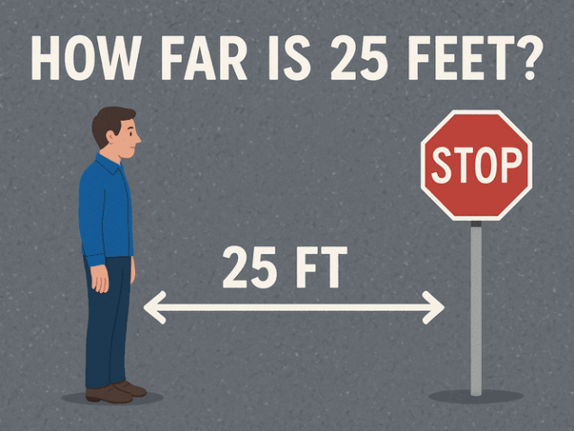 How Far is 25 Feet